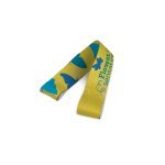 Smycz SUBLIMATION Short Slim II Duo (15 mm) wykonana z poliestru z recyklingu (100% rPET), z 2 szwami, sublimacją po obu stronach i w pełni personalizowana - 301 - Biały