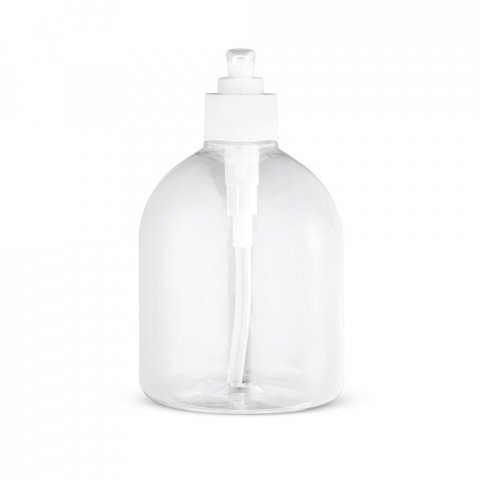 REFLASK 500. Pullo annostelijalla PE- ja PP-muovista, 500 ml - Valkoinen